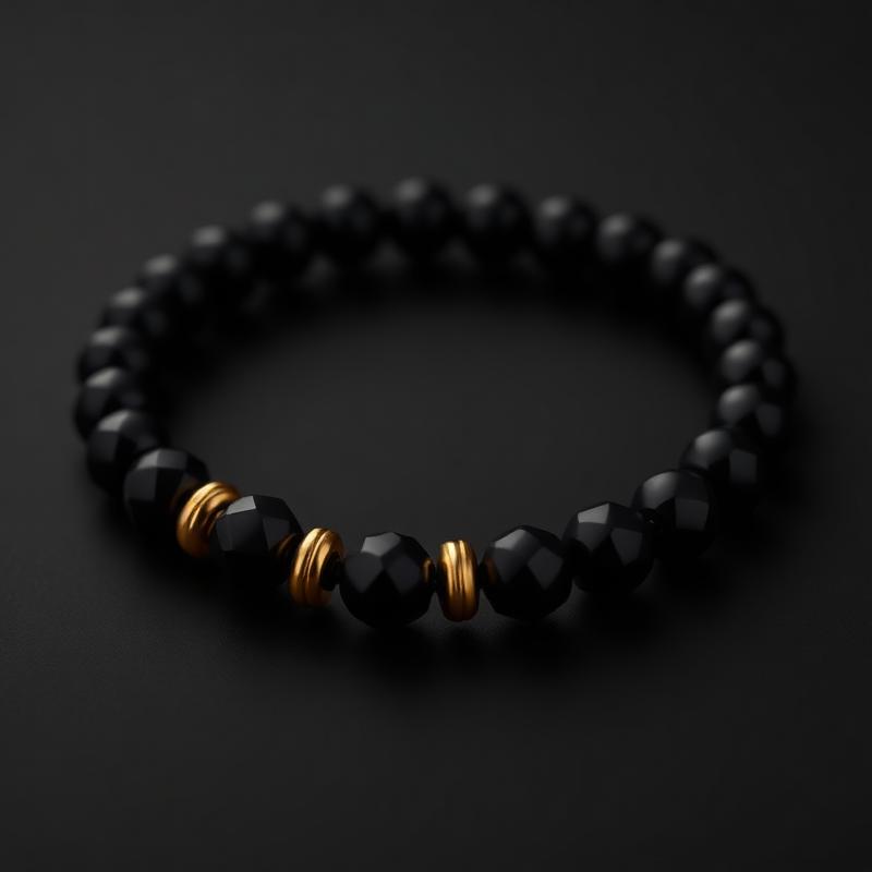 Noir Bead Bracelet
