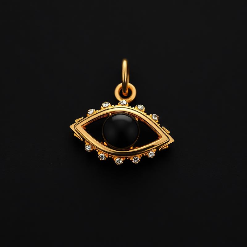 Onyx Evil Eye Charm
