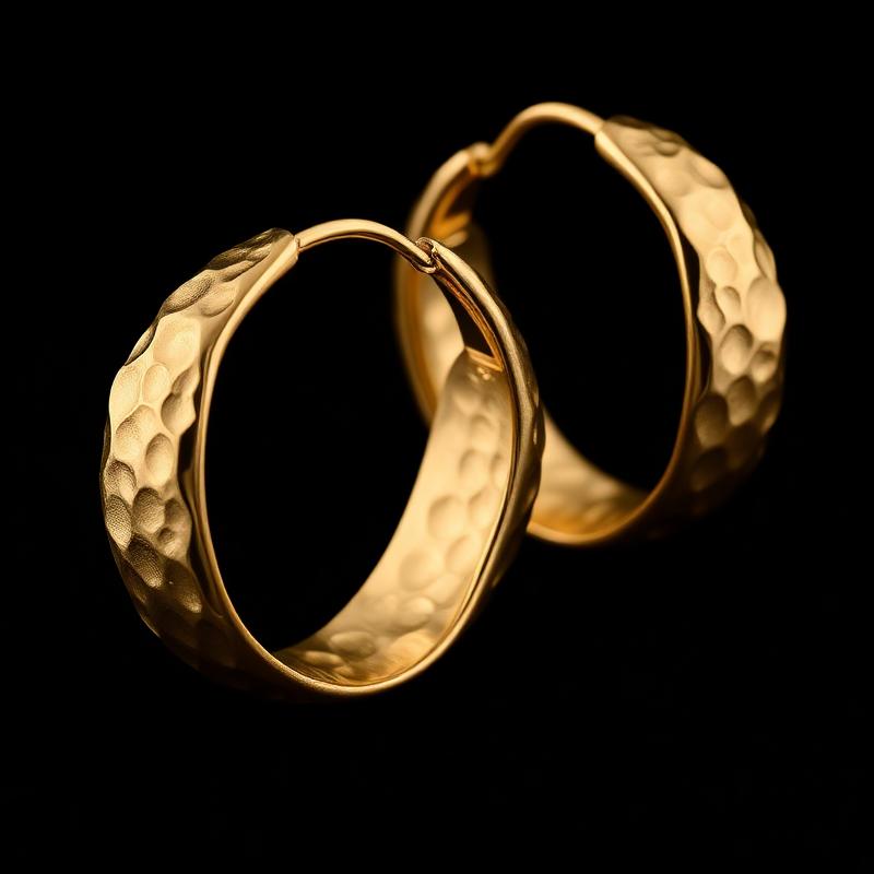 Rae Textured Hoops